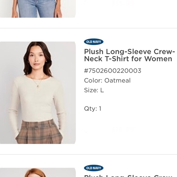 NEW ribbed plush crew neck - Picture 4 of 5